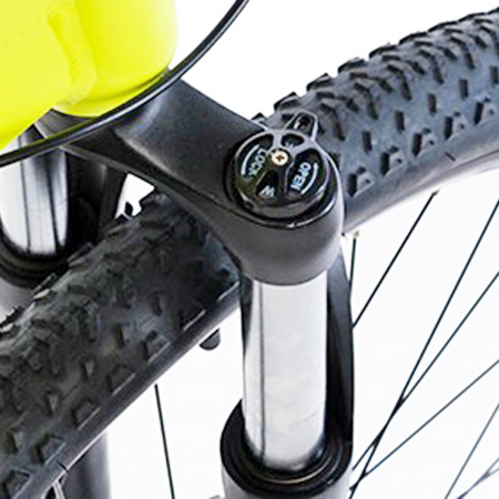 Bicicleta MTB-HT 27.5" COLINELLI 2725, cadru aluminiu 18", manete secventiale, frane disc, 24 viteze, verde fluo [2]