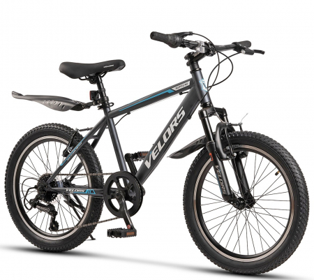 Bicicleta copii MTB-HT 20" VELORS Neptune 2.0, cadru otel, manete RevoShift, frane V-Brake, 7 viteze, varsta 7-10 ani [1]