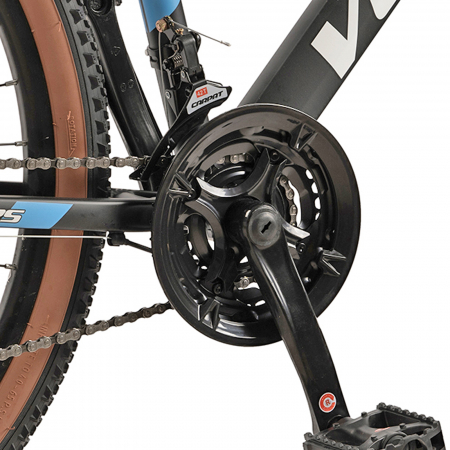 Bicicleta MTB-HT 26" VELORS Venus, cadru aluminiu 17", manete secventiale, frane disc, 21 viteze, negru/albastru [7]