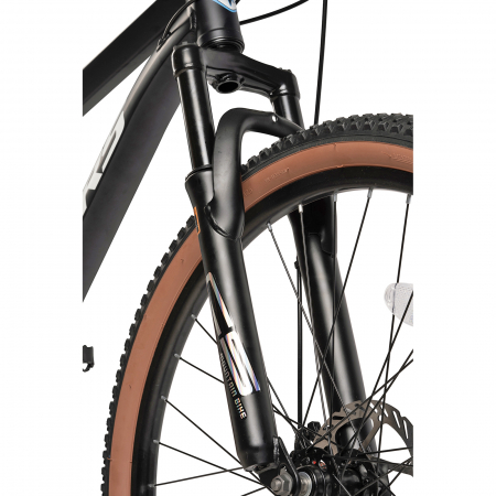 Bicicleta MTB-HT 26" VELORS Venus, cadru aluminiu 17", manete secventiale, frane disc, 21 viteze, negru/albastru [3]