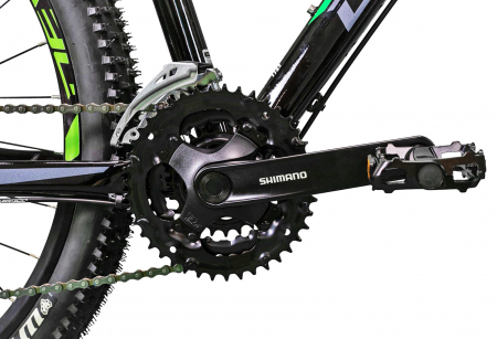 Bicicleta MTB-HT 27.5" DEVRON RIddle RM0.7, cadru aluminiu 16.5", manete secventiale, frane hidraulice, 21 viteze, negru/verde [5]