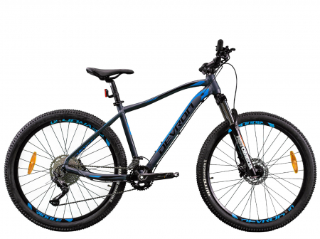 Bicicleta MTB-HT 27.5" DEVRON Riddle RM3.7, cadru aluminiu 19.5", manete secventiale, frane hidraulice, 20 viteze, gri/albastru [1]