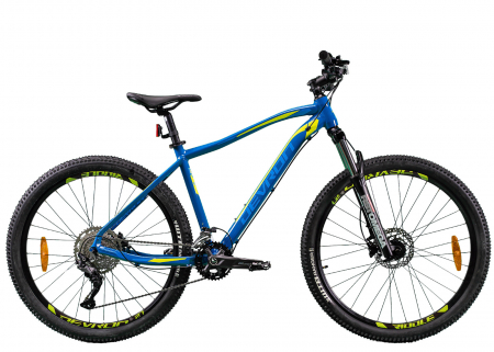 Bicicleta MTB-HT 27.5" DEVRON Riddle RM3.7, cadru aluminiu 18", manete secventiale, frane hidraulice, 20 viteze, albastru [1]