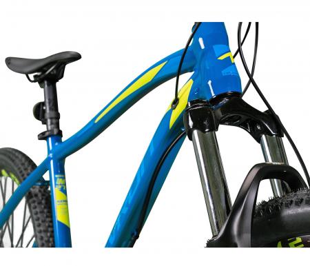 Bicicleta MTB-HT 27.5" DEVRON Riddle RM3.7, cadru aluminiu 18", manete secventiale, frane hidraulice, 20 viteze, albastru [3]