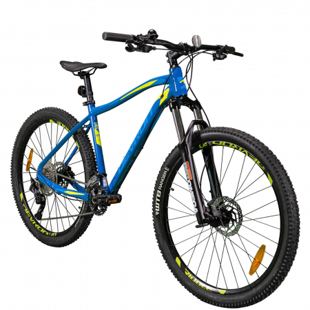 BICICLETE MOUNTAIN BIKE - Bicicleta MTB-HT 27.5" DEVRON Riddle RM3.7, cadru aluminiu 18", manete secventiale, frane hidraulice, 20 viteze, albastru