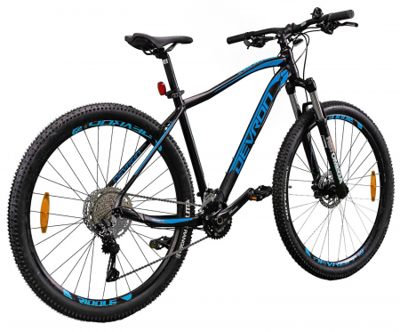 Bicicleta MTB-HT 29" DEVRON Riddle RM3.9, cadru aluminiu 18", manete secventiale, frane hidraulice, 20 viteze, negru/albastru [2]