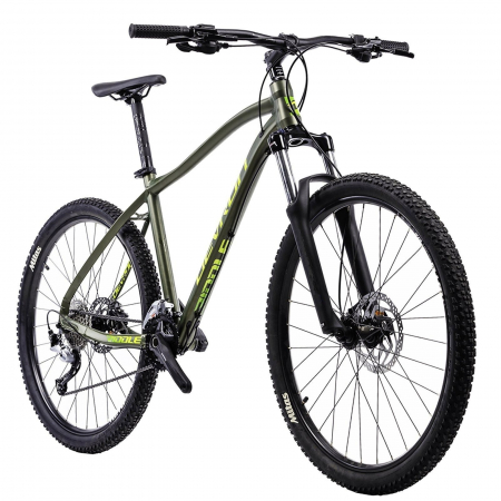 BICICLETE MOUNTAIN BIKE - Bicicleta MTB-HT 27.5" DEVRON Riddle RM3.7, cadru aluminiu 19.5", manete secventiale, frane hidraulice, 18 viteze, verde