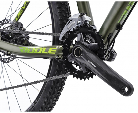 Bicicleta MTB-HT 27.5" DEVRON Riddle RM3.7, cadru aluminiu 19.5", manete secventiale, frane hidraulice, 18 viteze, verde [3]