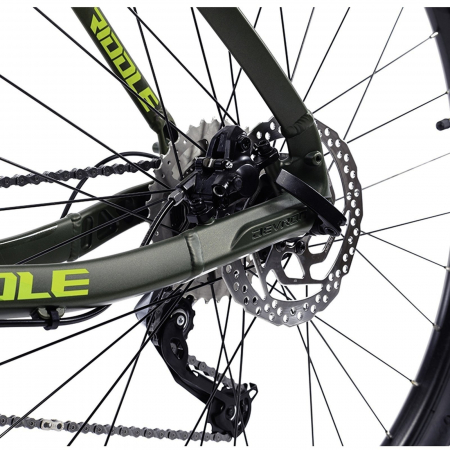 Bicicleta MTB-HT 27.5" DEVRON Riddle RM3.7, cadru aluminiu 18", manete secventiale, frane hidraulice, 18 viteze, verde [4]
