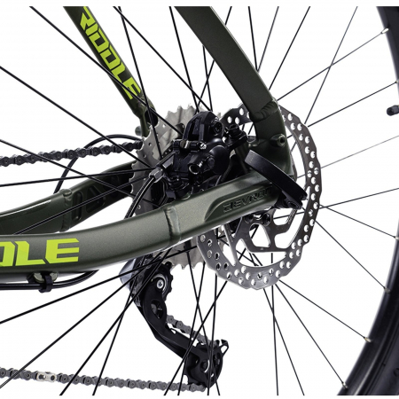 Bicicleta MTB-HT 29" DEVRON Riddle RM3.9, cadru aluminiu 18", manete secventiale, frane hidraulice, 18 viteze, verde [5]