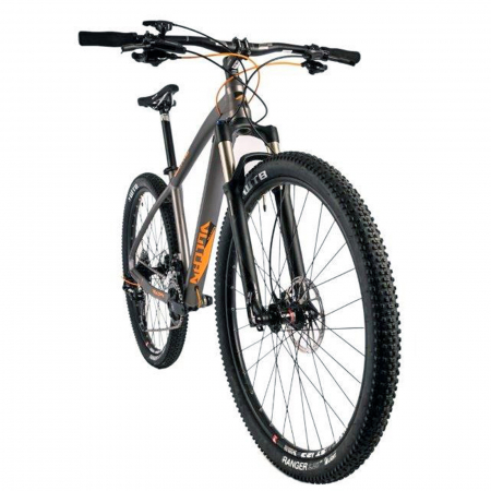 Bicicleta MTB-HT 29" DEVRON Vulcan 2.9, cadru aluminiu 18", manete secventiale, frane hidraulice, 22 viteze, gri/portocaliu [1]
