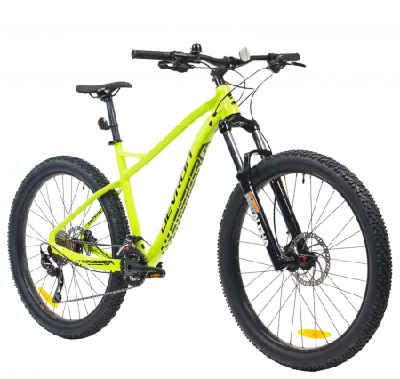 BICICLETE MTB-HT - Bicicleta MTB-HT 27.5" DEVRON Zerga M1.7, cadru aluminiu 16", manete secventiale, frane hidraulice, 20 viteze, verde fluo