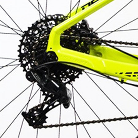 Bicicleta MTB-HT 27.5" DEVRON Zerga M2.7, cadru aluminiu 16", manete secventiale, frane hidraulice, 11 viteze, verde fluo [5]