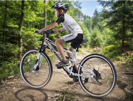 Bicicleta MTB-FS 24" CARPAT X6, cadru otel 15", manete secventiale, frane disc, 21 viteze [12]