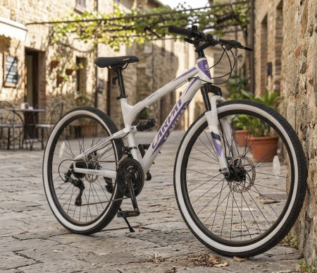 Bicicleta MTB-FS 24" CARPAT X6, cadru otel 15", manete secventiale, frane disc, 21 viteze [12]