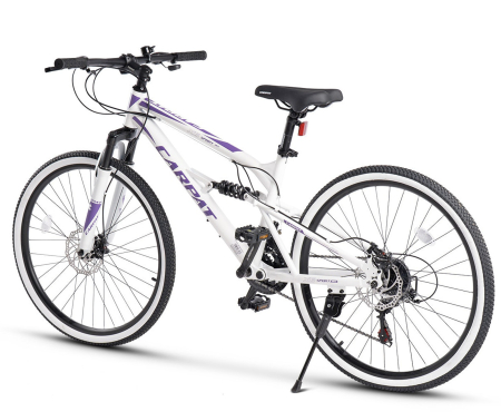 Bicicleta MTB-FS 24" CARPAT X6, cadru otel 15", manete secventiale, frane disc, 21 viteze [2]