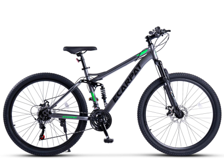 Bicicleta MTB-FS 24" E-CARPAT, cadru otel 14.5", manete revoshift, frane disc, 21 viteze [1]