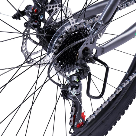 Bicicleta MTB-FS 24" E-CARPAT, cadru otel 14.5", manete revoshift, frane disc, 21 viteze [7]