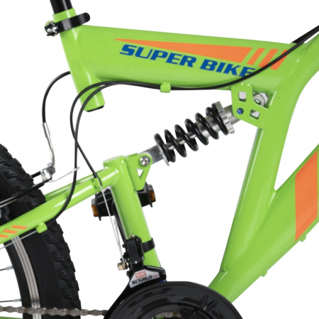 Bicicleta MTB-FS 24" RICH Alpin 2.4, cadru otel 16.5", frane V-Brake, 18 viteze [6]