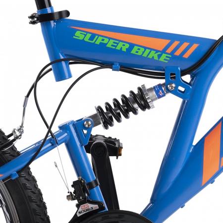 Bicicleta MTB-FS 24" RICH Alpin 2.4, cadru otel 16.5", frane V-Brake, 18 viteze [8]