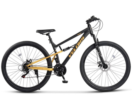 Bicicleta MTB-FS 24" VELORS Trail 2.4, cadru otel 16", manete secventiale, frane disc, 21 viteze [1]
