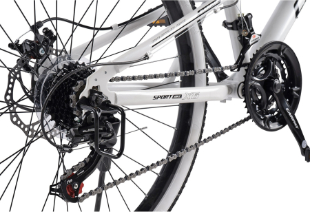Bicicleta MTB-FS 26" CARPAT X6, cadru otel 16.5", manete secventiale, frane disc, 21 viteze [6]