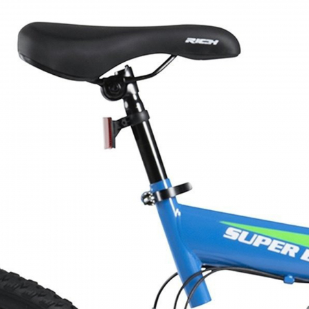 Bicicleta MTB-FS 26" RICH Alpin 2.6, cadru otel 17", frane V-Brake, 18 viteze, negru/portocaliu [9]