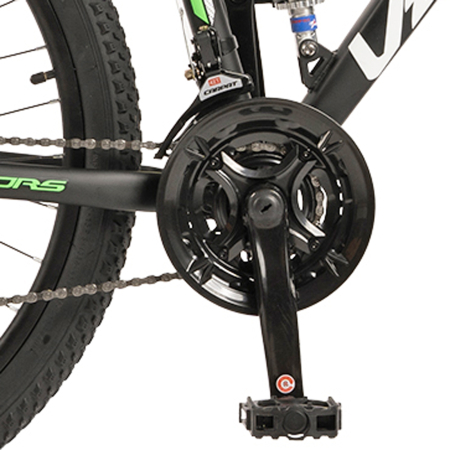 Bicicleta MTB-FS 26" VELORS Earth, cadru otel 17", manete secventiale, frane disc, 21 viteze [7]