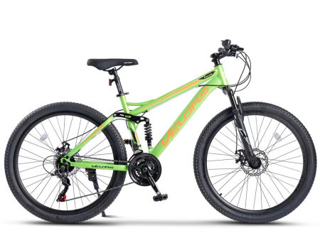 Bicicleta MTB-FS 26" VELORS Earth, cadru otel 17", manete secventiale, frane disc, 21 viteze [1]
