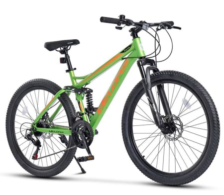 BICICLETE MTB-FS - Bicicleta MTB-FS 26" VELORS Earth, cadru otel 17", manete secventiale, frane disc, 21 viteze