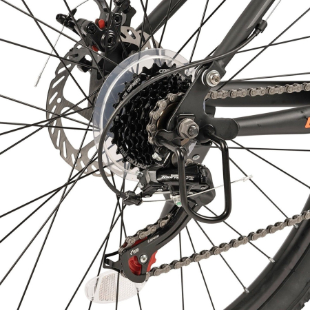 Bicicleta MTB-FS 26" VELORS Earth, cadru otel 17", manete secventiale, frane disc, 21 viteze [8]