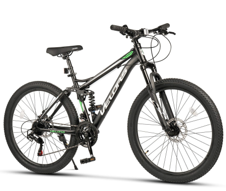 BICICLETE MTB-FS - Bicicleta MTB-FS 26" VELORS Matador 2.6, cadru otel 17", manete secventiale, frane disc, 21 viteze