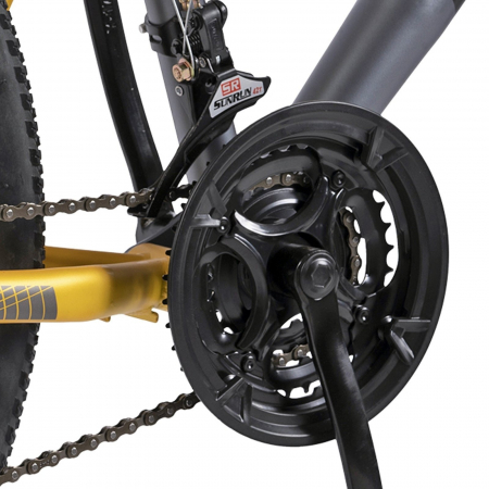 Bicicleta MTB-FS 26" VELORS Thunder 2.6, cadru otel 17", manete index, frane V-Brake, 21 viteze [5]