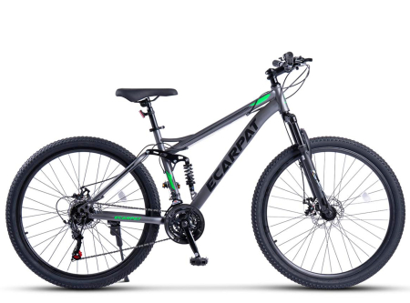 Bicicleta MTB-FS 26" E-CARPAT, cadru otel 16.5", manete secventiale, frane disc, 21 viteze [1]