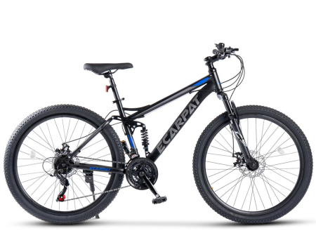 Bicicleta MTB-FS 26" E-CARPAT, cadru otel 16.5", manete secventiale, frane disc, 21 viteze [16]