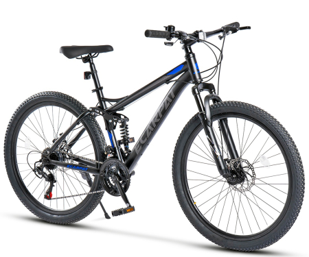 Bicicleta MTB-FS 26" E-CARPAT, cadru otel 16.5", manete secventiale, frane disc, 21 viteze [15]