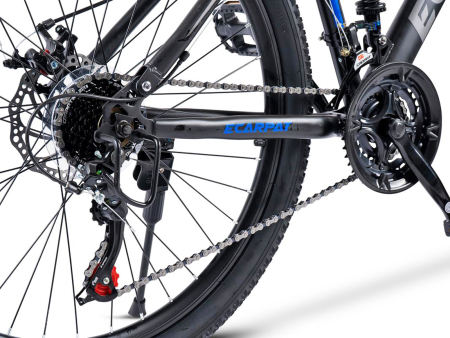 Bicicleta MTB-FS 26" E-CARPAT, cadru otel 16.5", manete secventiale, frane disc, 21 viteze [23]