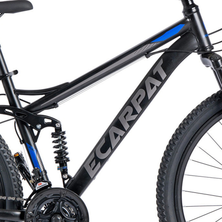 Bicicleta MTB-FS 27.5" E-CARPAT, cadru otel 17", manete secventiale, frane disc, 21 viteze [11]