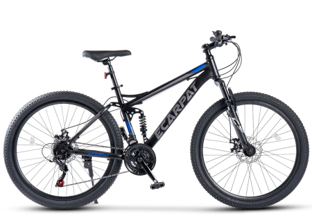 Bicicleta MTB-FS 27.5" E-CARPAT, cadru otel 17", manete secventiale, frane disc, 21 viteze [1]