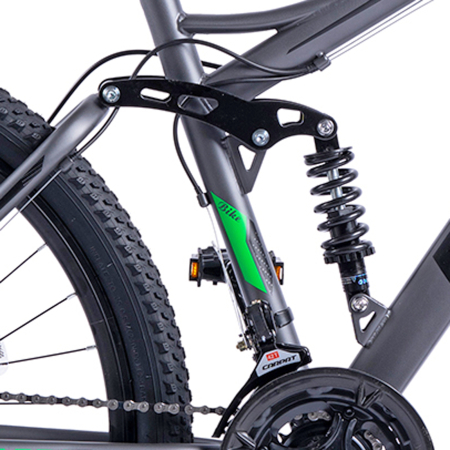 Bicicleta MTB-FS 26" E-CARPAT, cadru otel 16.5", manete secventiale, frane disc, 21 viteze [10]