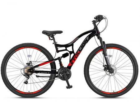 BICICLETE MTB-FS - Bicicleta MTB-FS 27.5" UMIT Stallion 2D, cadru otel 16", manete revoshift, frane disc, 21 viteze