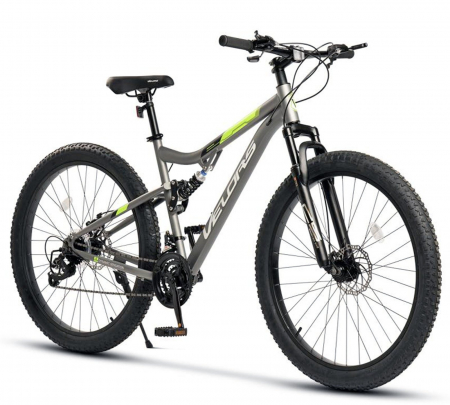 BICICLETE MTB-FS - Bicicleta MTB-FS 27.5" VELORS Dynamic, cadru otel 17", manete secventiale, frane disc, 21 viteze