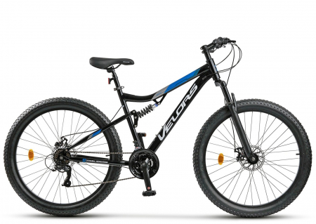 Bicicleta MTB-FS 27.5" VELORS Dynamic, cadru otel 17", manete secventiale, frane disc, 21 viteze [1]