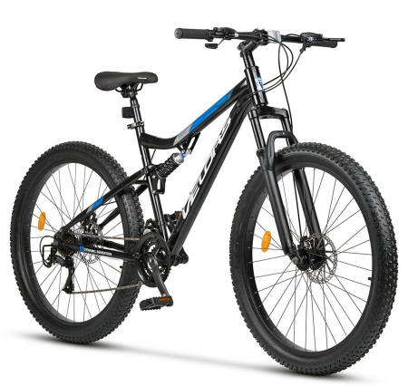 BICICLETE MTB-FS - Bicicleta MTB-FS 27.5" VELORS Dynamic, cadru otel 17", manete secventiale, frane disc, 21 viteze