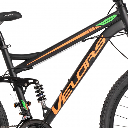 Bicicleta MTB-FS 27.5" VELORS Matador 2.7, cadru otel 17", manete secventiale, frane disc, 21 viteze [11]