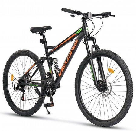 BICICLETE MTB-FS - Bicicleta MTB-FS 27.5" VELORS Matador 2.7, cadru otel 17", manete secventiale, frane disc, 21 viteze