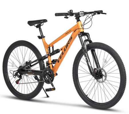 Bicicleta MTB-FS 27.5" VELORS Trail 2.7, cadru otel, manete secventiale, frane disc, 21 viteze [1]