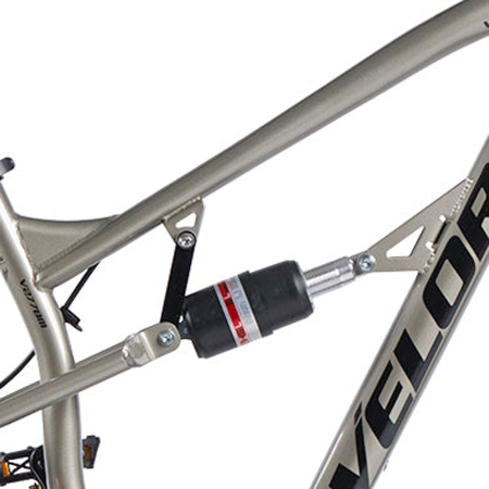 Bicicleta MTB-FS 27.5" VELORS Vector 2.7, cadru otel 17", jante magneziu, manete secventiale, frane disc, 21 viteze, argintiu [8]