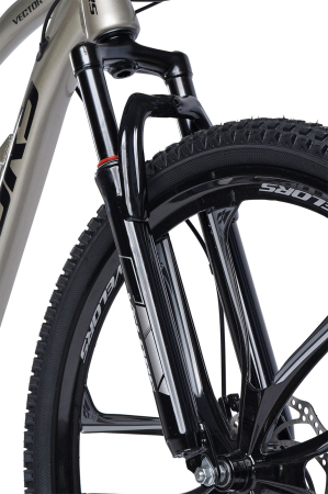 Bicicleta MTB-FS 27.5" VELORS Vector 2.7, cadru otel 17", jante magneziu, manete secventiale, frane disc, 21 viteze, argintiu [3]