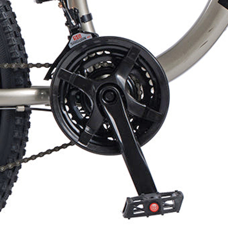 Bicicleta MTB-FS 27.5" VELORS Vector 2.7, cadru otel 17", jante magneziu, manete secventiale, frane disc, 21 viteze, argintiu [6]